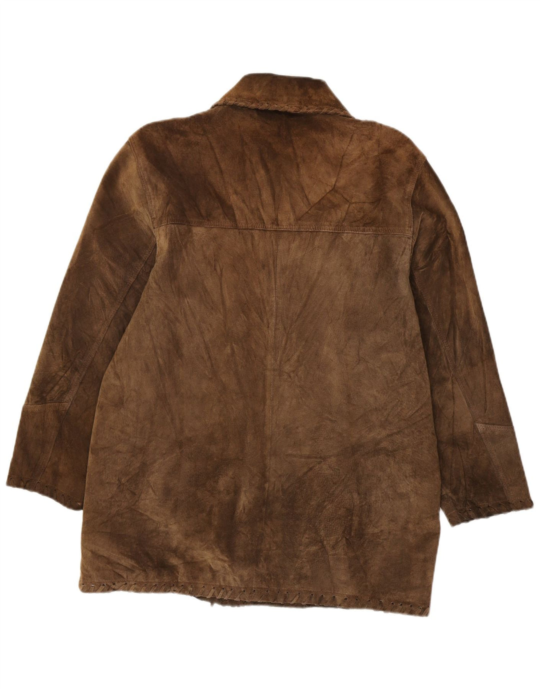 VINTAGE ženska jakna od brušene kože UK 16 velika smeđa koža