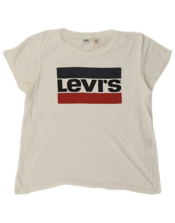 Levi's ženska majica kratkih rukava s grafičkim motivima UK 14 srednje bijela