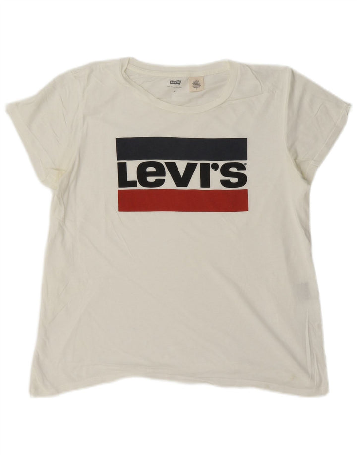 Levi's ženska majica kratkih rukava s grafičkim motivima UK 14 srednje bijela
