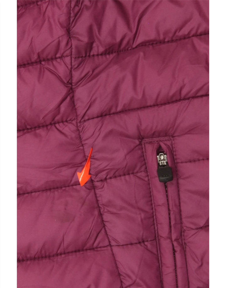 KAPPA Womens Padded Padded Jacket UK 16 Large Purple Nylon