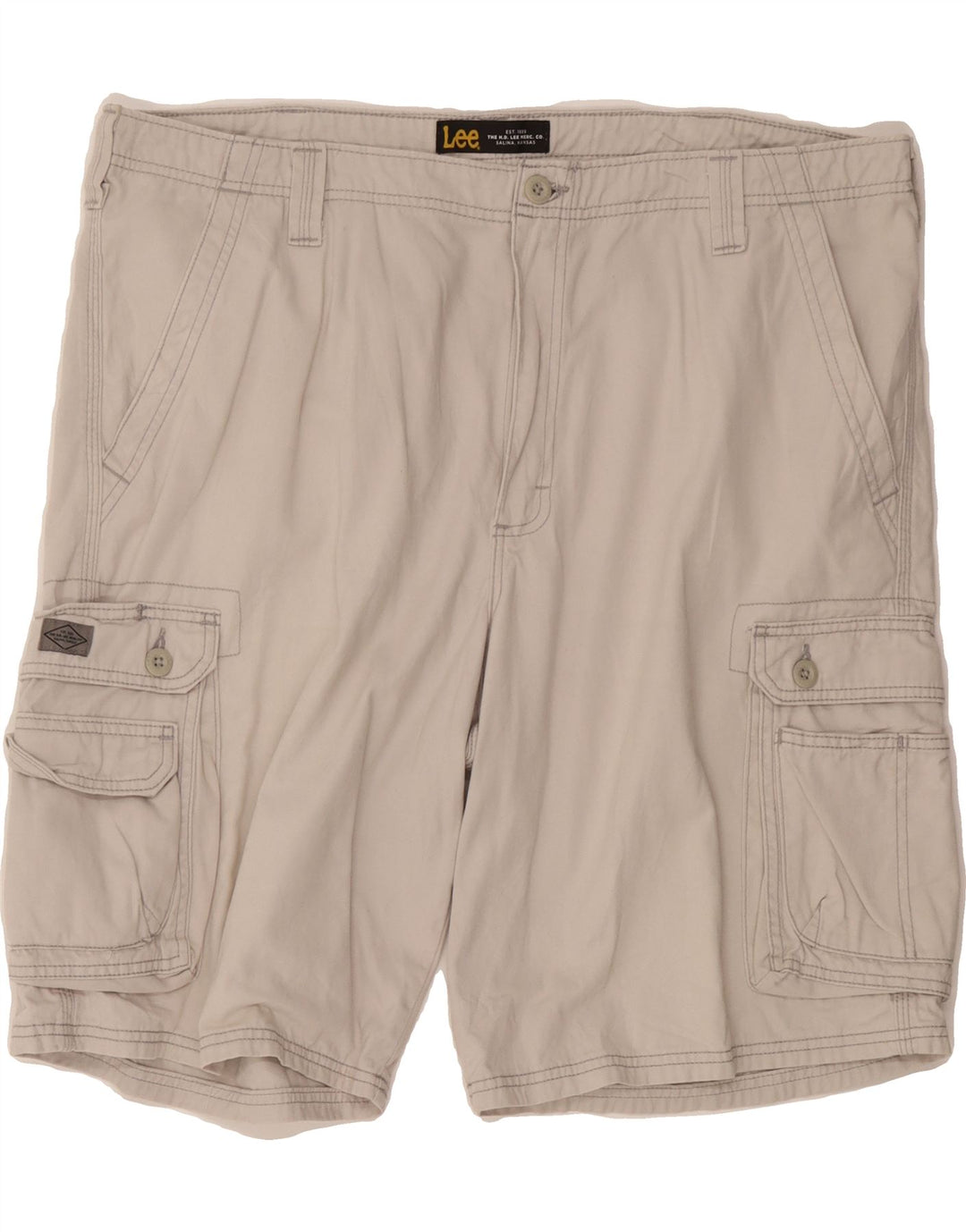 LEE Mens Cargo Shorts W40 XL Beige Cotton Vintage Lee and Second-Hand Lee from Messina Hembry 