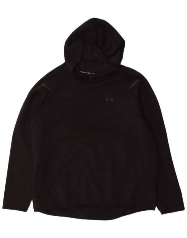 Under Armour Mens Hoodie Jumper 2XL Black Polyester