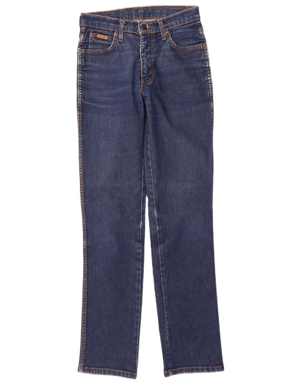 Wrangler ženske ravne traperice ROXANNE W24 L30 plavi pamuk