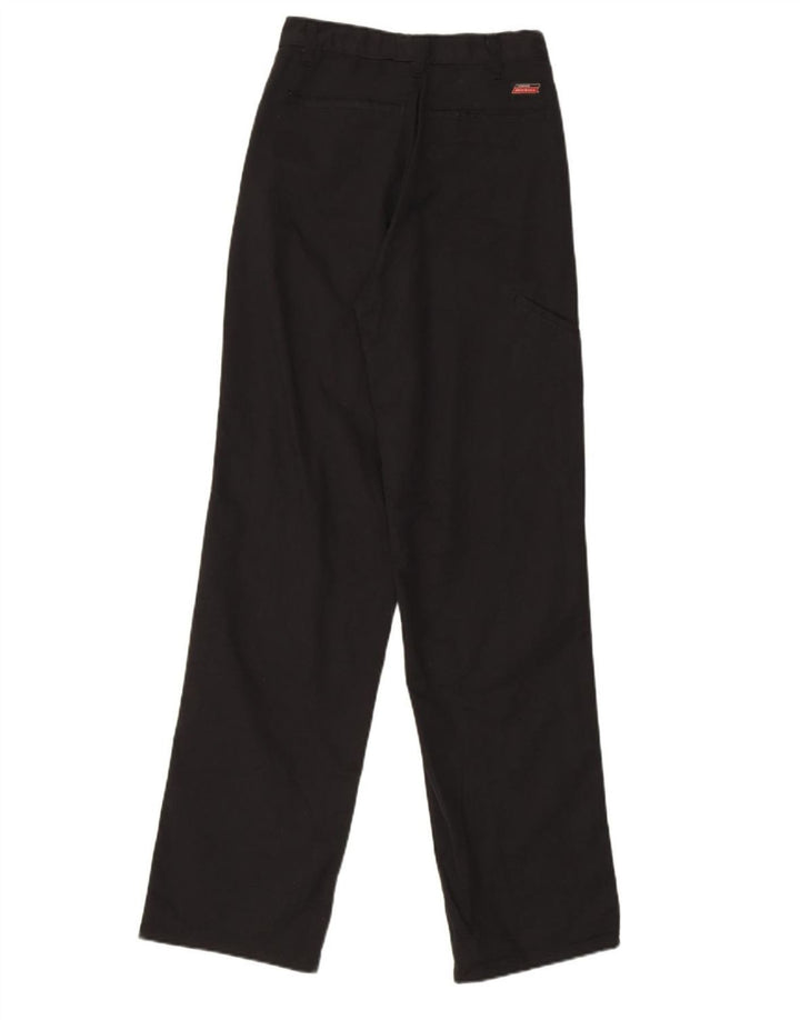 DICKIES Womens Straight Chino Trousers W26 L32 Black