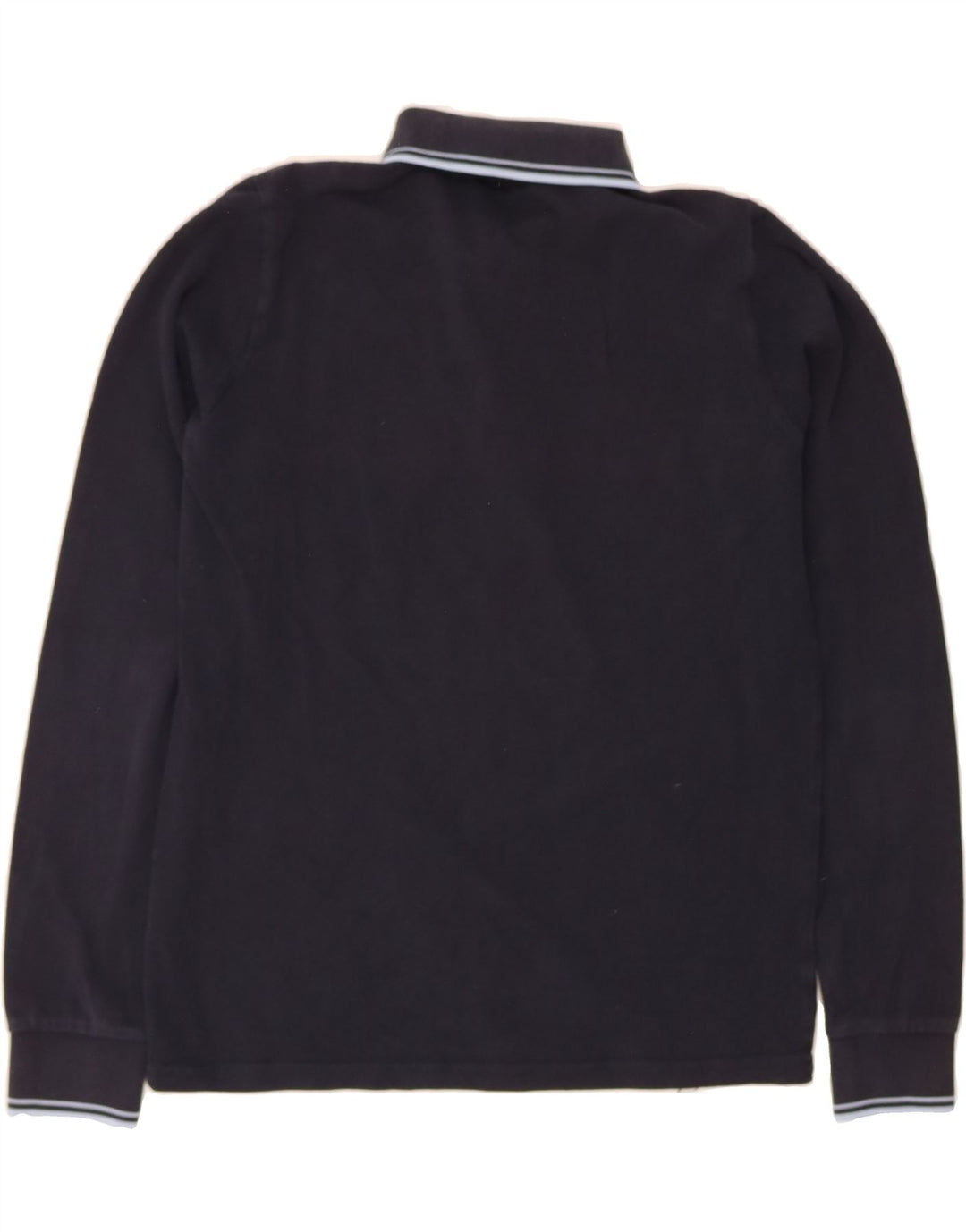 KAPPA Mens Long Sleeve Polo Shirt Medium Navy Blue Cotton Vintage Kappa and Second-Hand Kappa from Messina Hembry 