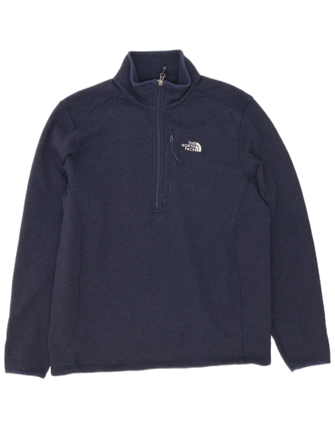 The North Face muški džemper s izrezom i patentnim zatvaračem Srednji tamnoplavi poliester