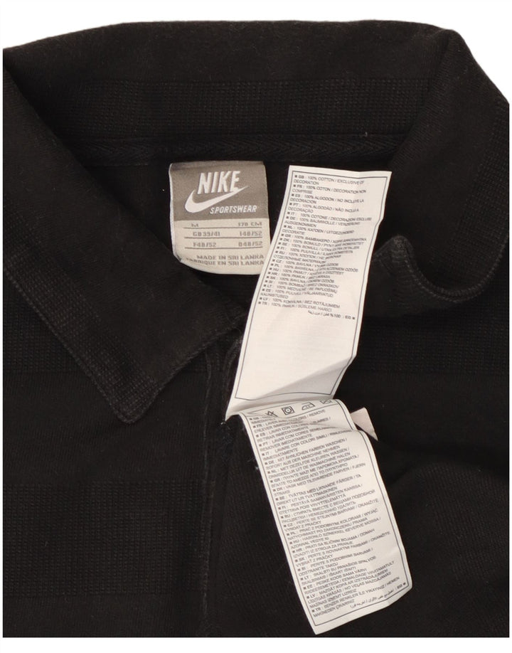 NIKE muška grafička polo majica UK 39/41 pamuk srednje crne pruge