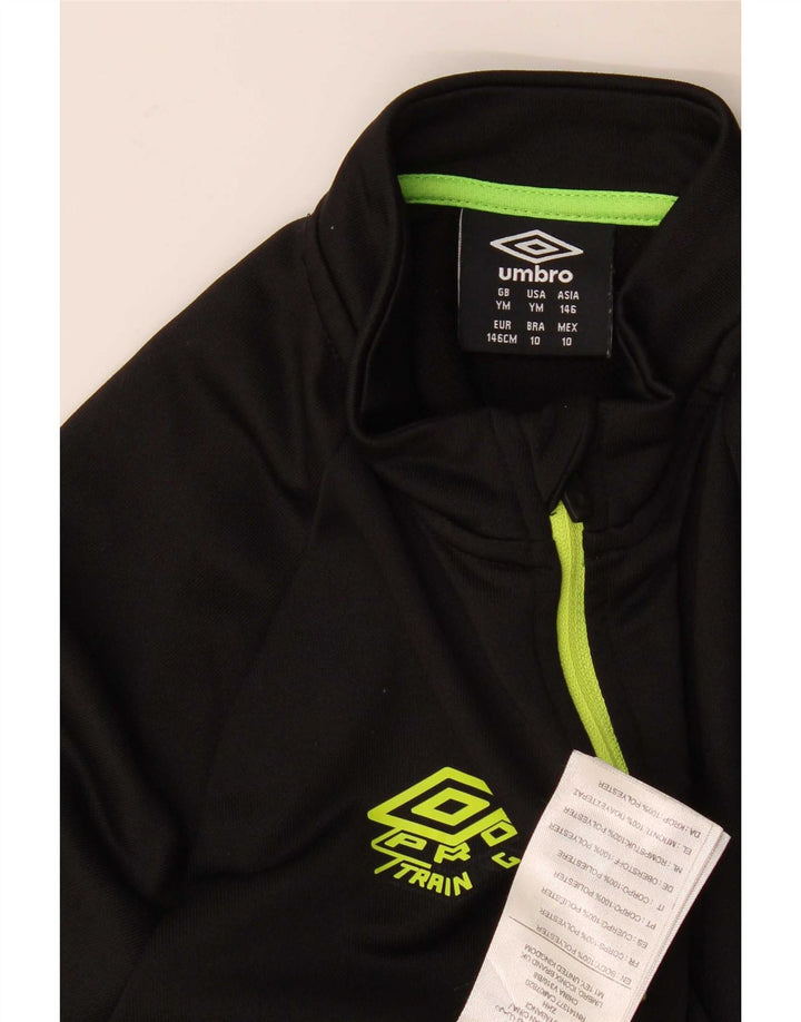 Umbro majica s izrezom i dugim rukavima za dječake 9-10 godina srednje crne boje