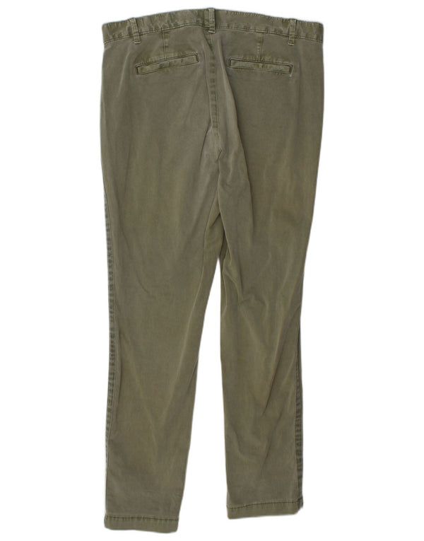 Gap ženske uske chino hlače Girlfriend US 10 Large W34 L29 Zelene