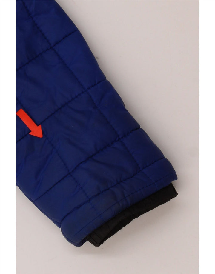 Superdry ženska podstavljena jakna s kapuljačom UK 10 Mali plavi najlon
