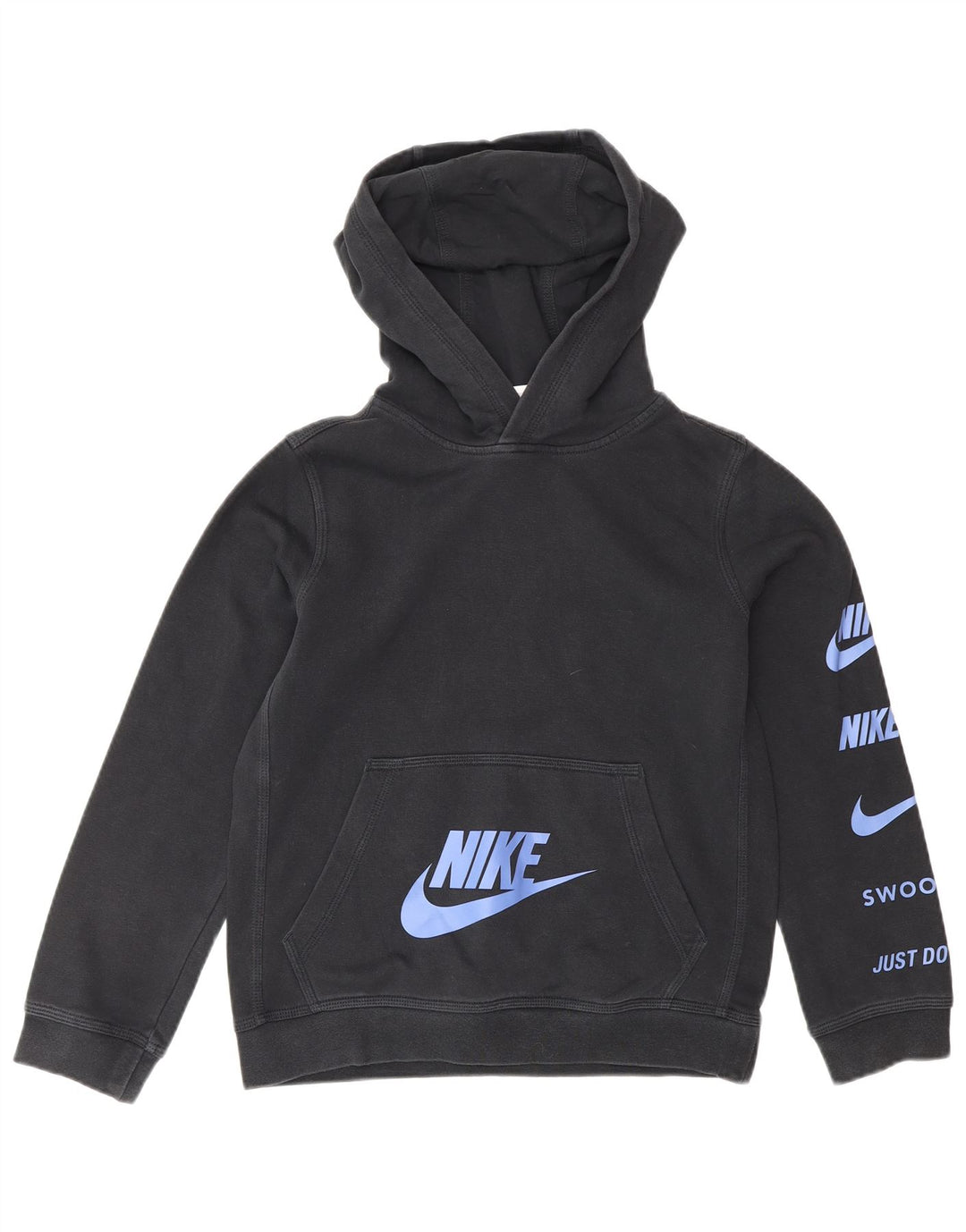 Nike Boys Graphic Hoodie Džemper 10-11 godina Srednje crni pamuk