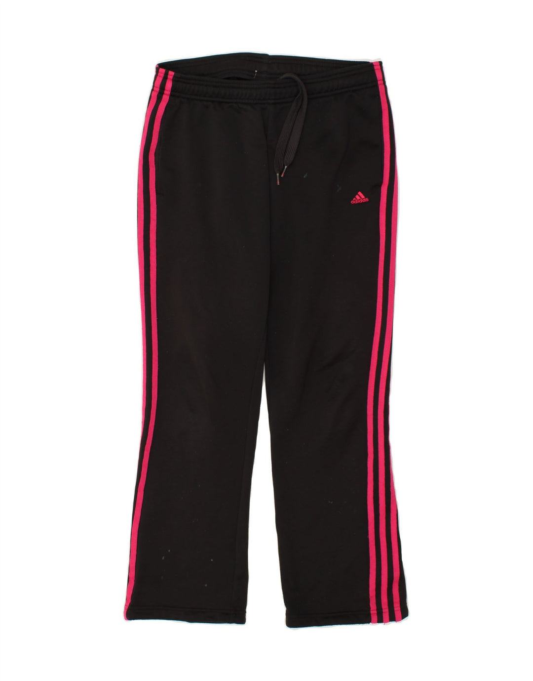 ADIDAS Ženske Climalite Trenirke Hlače UK 8/10 Mali crni poliester