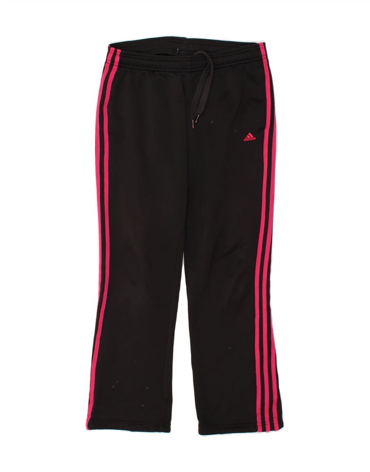 ADIDAS Ženske Climalite Trenirke Hlače UK 8/10 Mali crni poliester