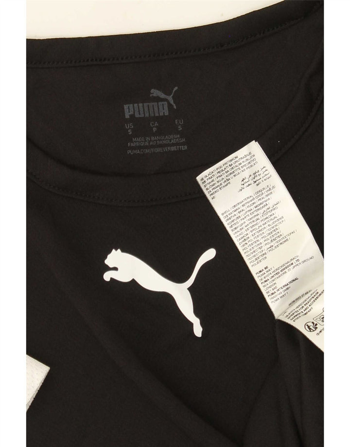 Puma muška majica kratkih rukava mala crna poliesterska boja
