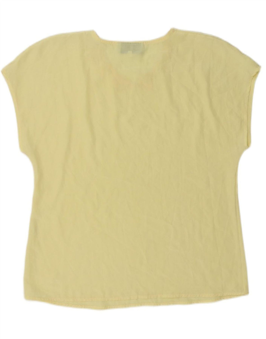 GIULIA GALANTI Womens Blouse Top UK 14 Medium Yellow Polyester