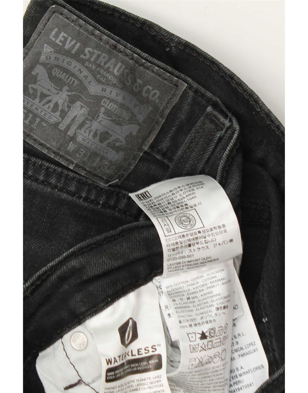 Levi's muške 511 uske traperice W31 L32 sivi pamuk