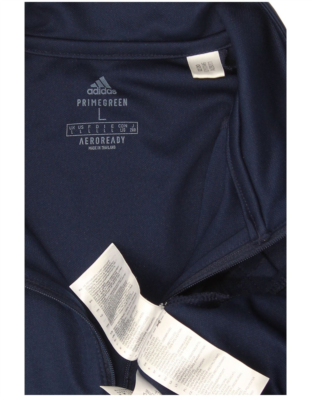 Adidas muška trenirka Aeroready zip izrez velika velika tamnoplava trenirka
