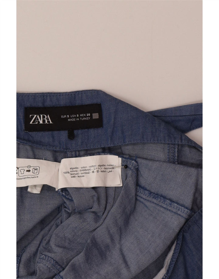 Zara ženski kombinezon UK 10 Small Blue Cotton