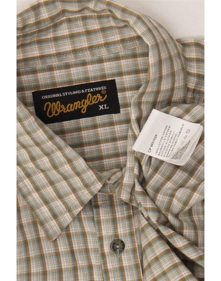 Wrangler muška košulja XL bež karirani pamuk