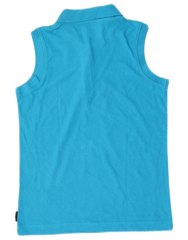 Kappa ženska polo majica bez rukava UK 12 srednje plavi pamuk