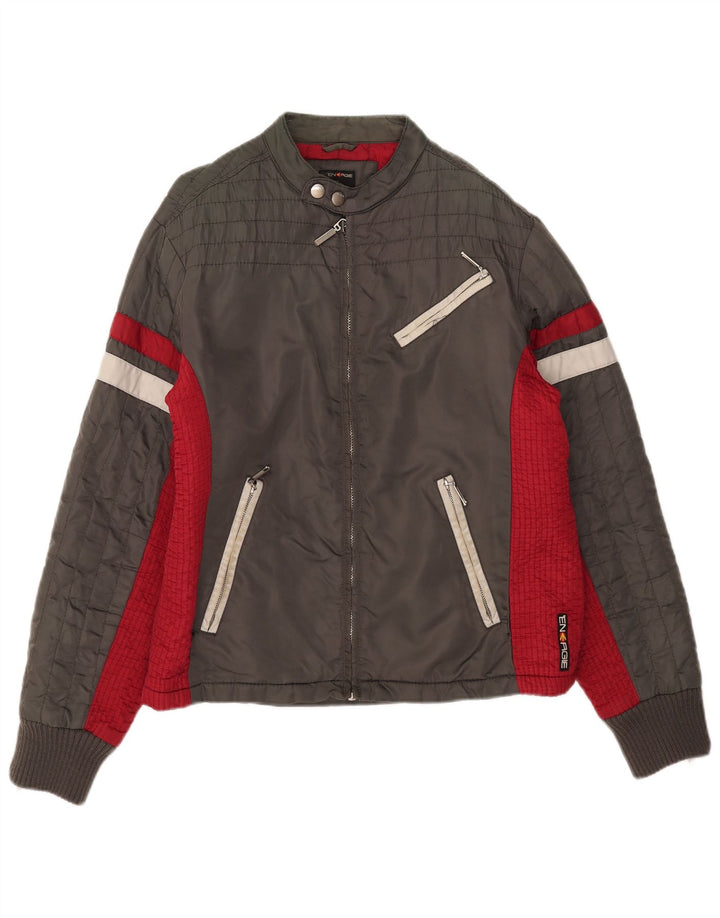 Energie muška bomber jakna UK 40 Large Grey Colourblock