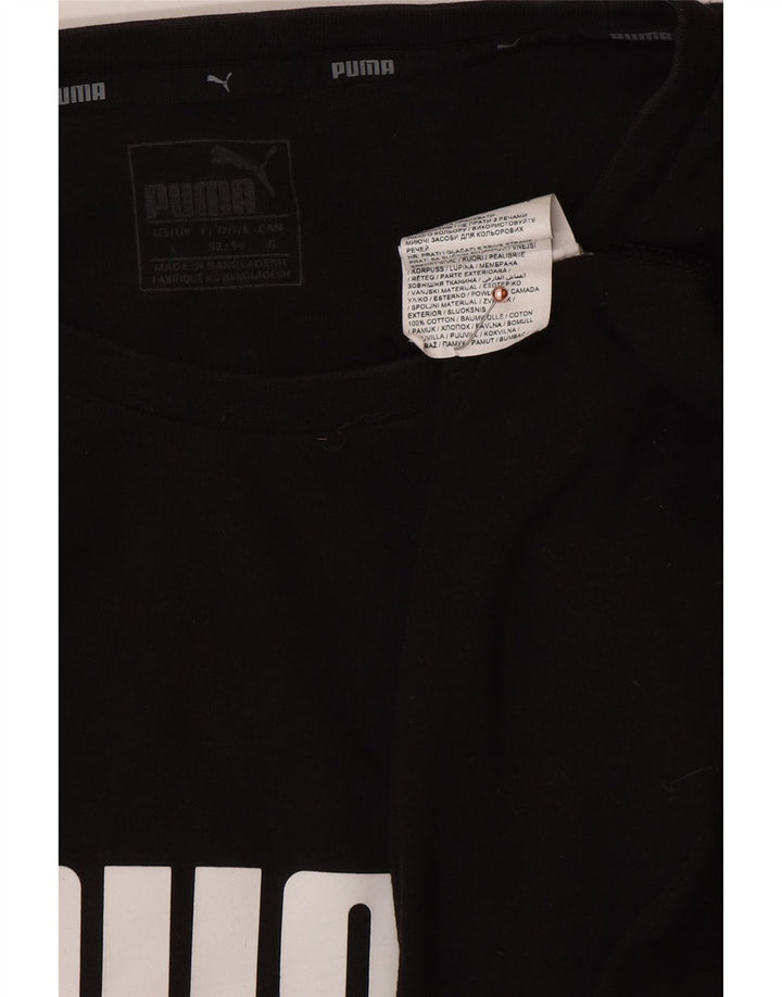 PUMA Muška majica kratkih rukava s grafičkim motivima, veliki crni pamuk