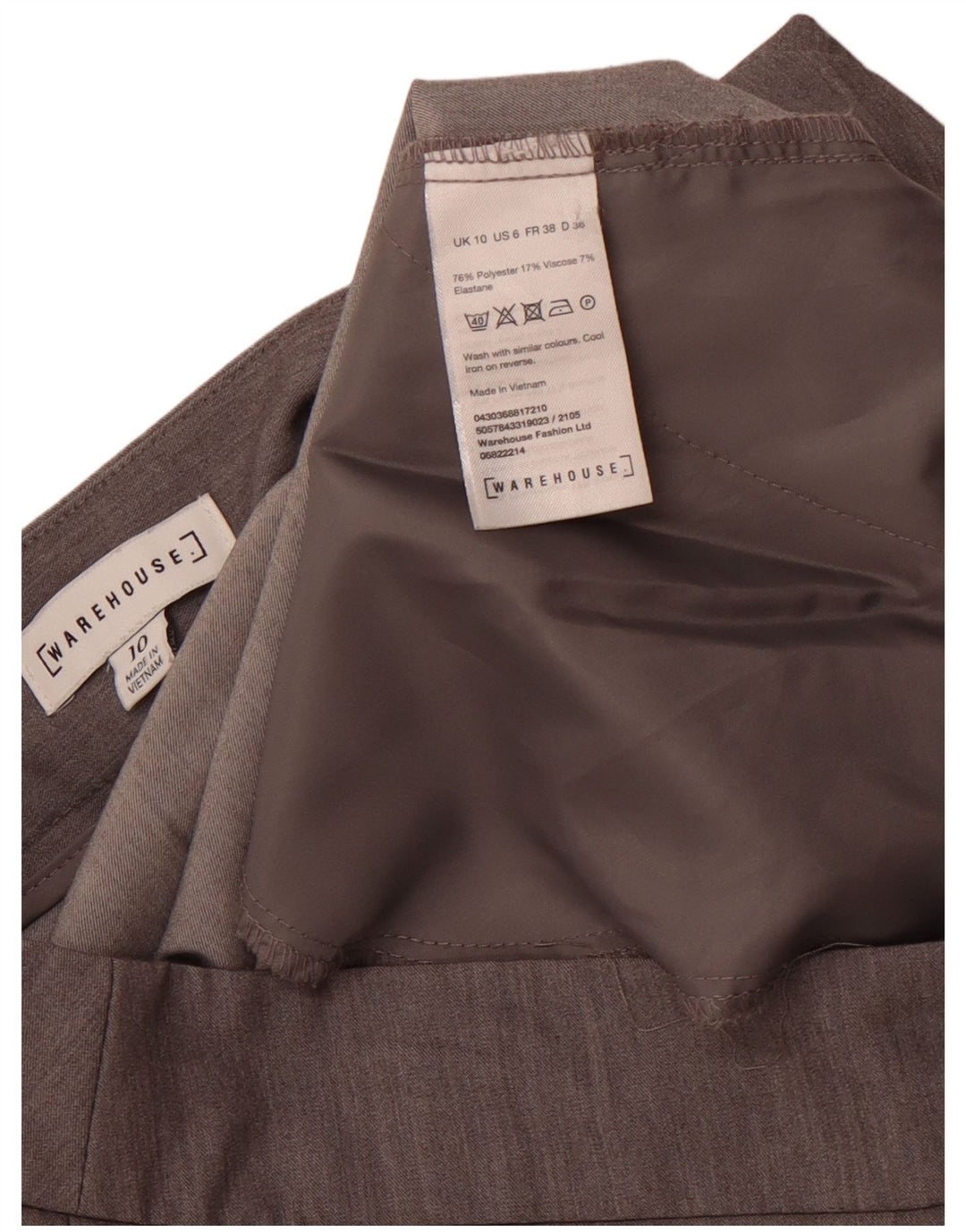 WAREHOUSE Ženske uske hlače visokog struka UK 10 male W30 sive