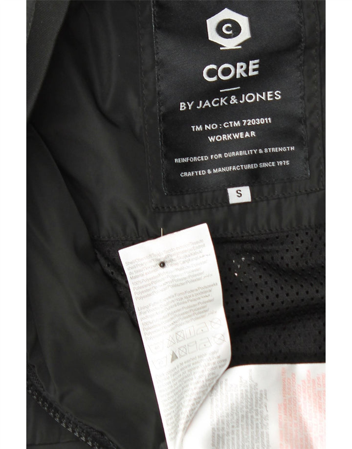 JACK & JONES Mens Bomber Jacket UK 36 Small Black Polyester Vintage Jack & Jones and Second-Hand Jack & Jones from Messina Hembry 