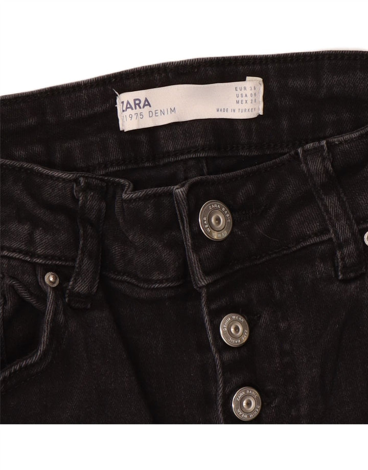 Zara ženske lepršave traperice EU 38 male W28 L32 crne