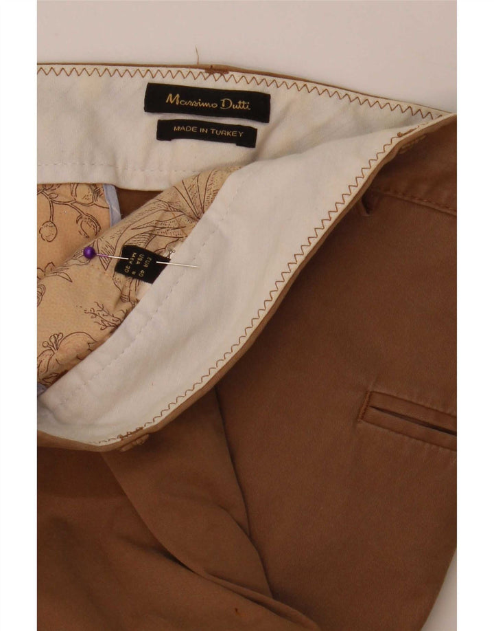 Ženske uske chino hlače Massimo Dutti EU 40 srednje W30 L30 bež