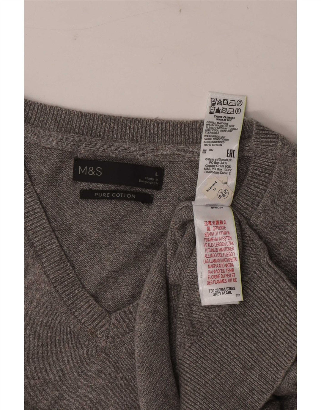 Marks & Spencer muški prsluk bez rukava Veliki sivi pamuk