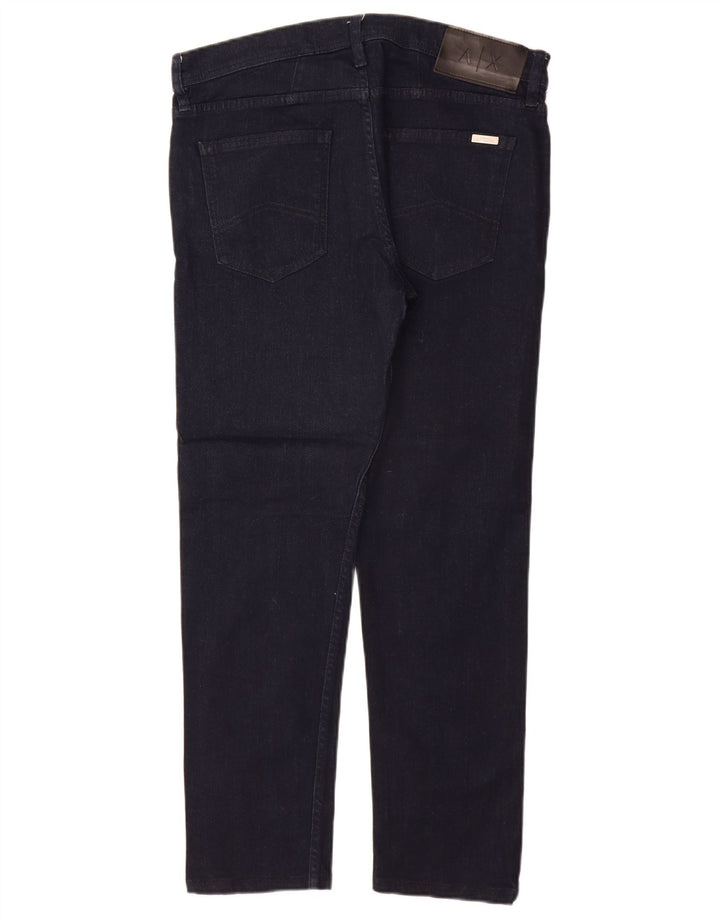 ARMANI EXCHANGE Ženske ravne traperice W33 L29 tamnoplave