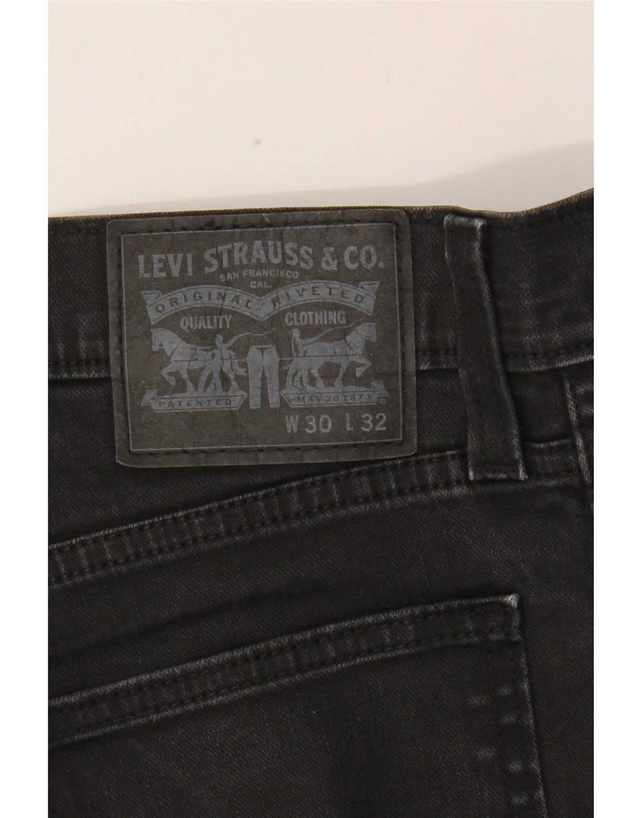 Levi's ženske uske traperice W30 L29 crni pamuk
