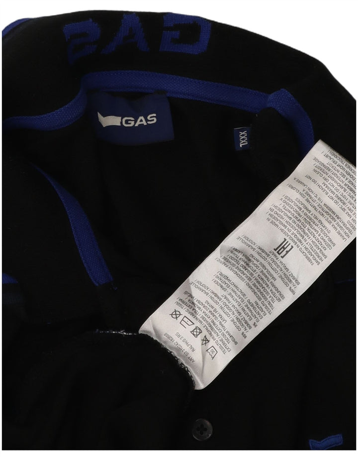 Gas muška polo majica 3XL crni pamuk