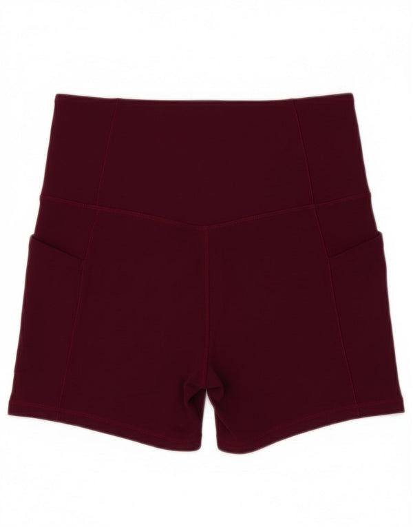 Athleta ženske sportske kratke hlače UK 8 male bordo najlonske boje