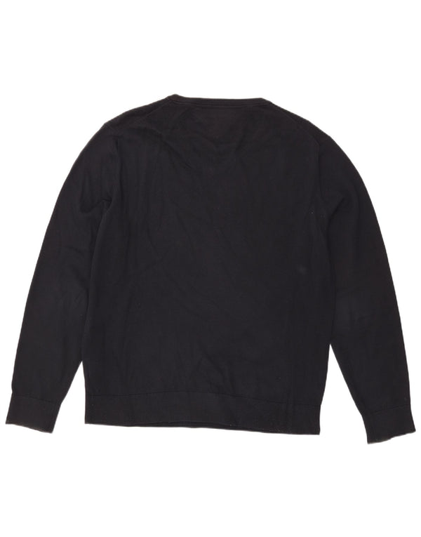 TOMMY HILFIGER Muški pulover s V-izrezom XL tamnoplavi pamuk