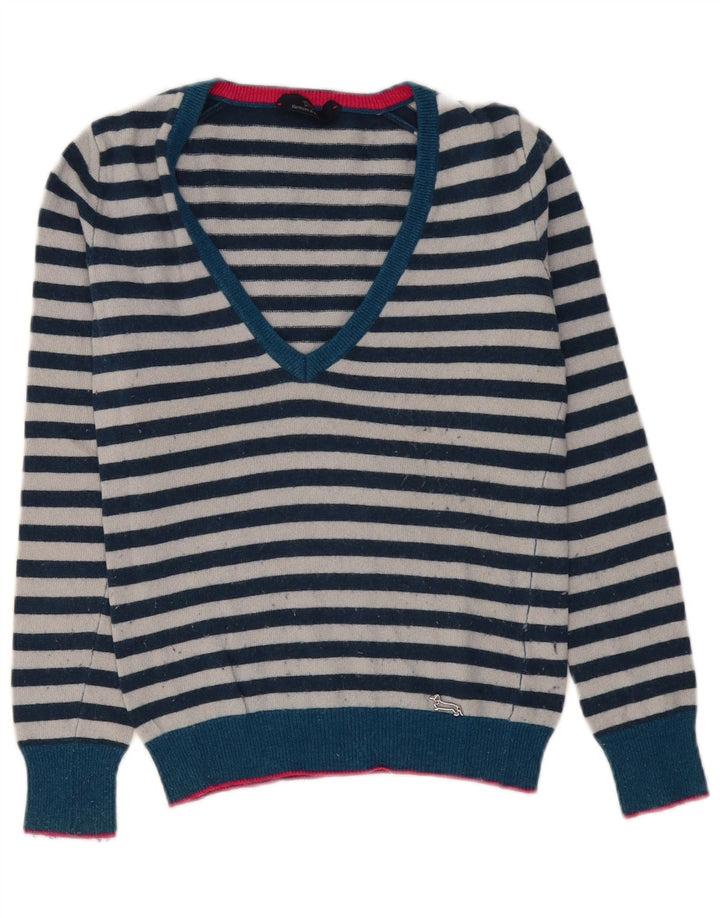 HARMONT & BLAINE Ženski džemper s V-izrezom UK 10 Mali tamnoplavi