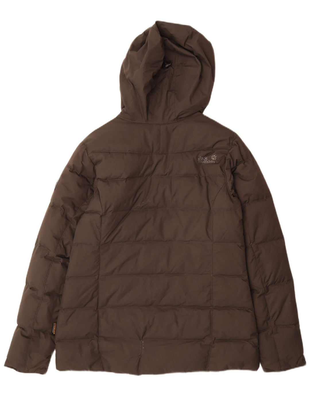 Jack Wolfskin ženska podstavljena jakna s kapuljačom UK 12/14 srednje smeđa poliamid