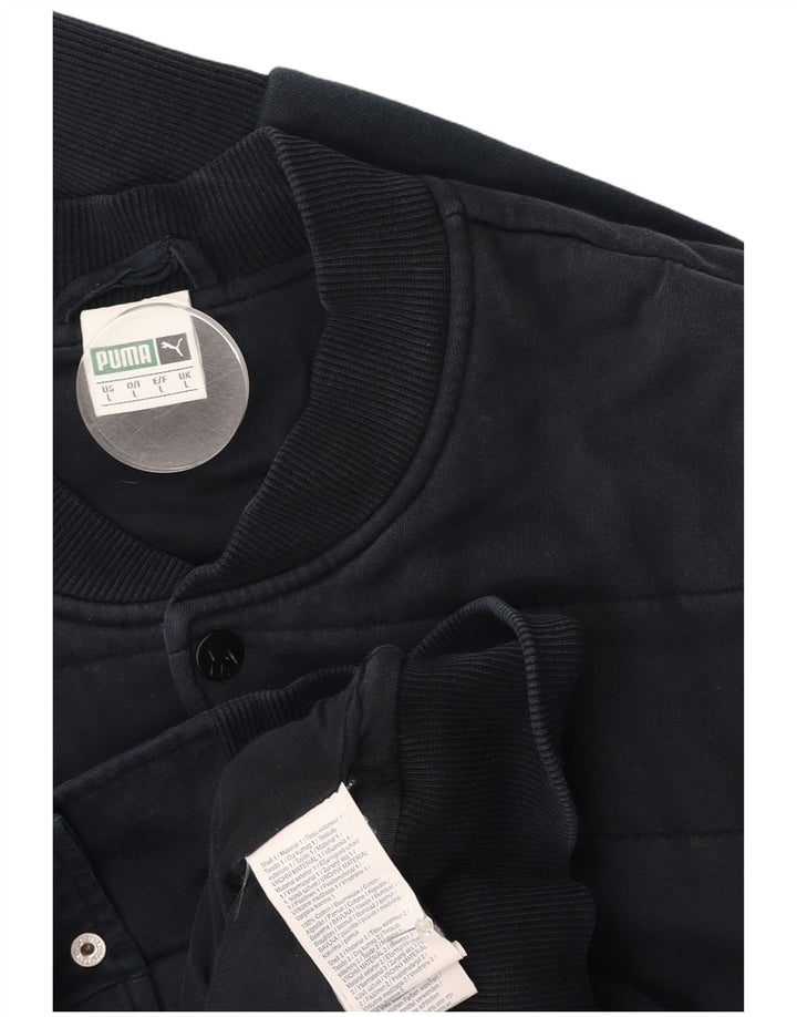 PUMA muška bomber jakna UK 40 Large tamnoplavi pamuk