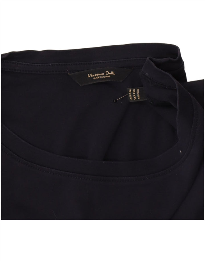 Massimo Dutti muška majica kratkih rukava 2XL tamnoplava