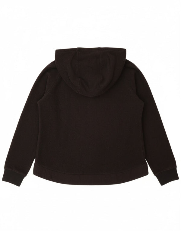 NIKE flis džemper za djevojčice s grafičkim zatvaračem i izrezom 13-14 godina XL crni poliester