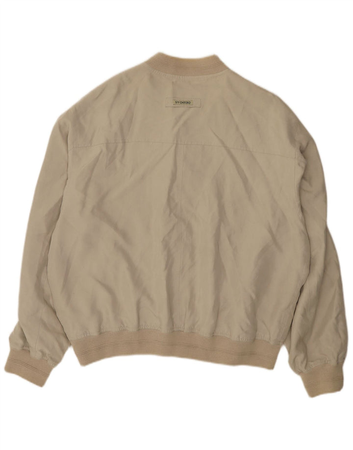 Ivy Oxford muška bomber jakna IT 50 Large Beige Silk