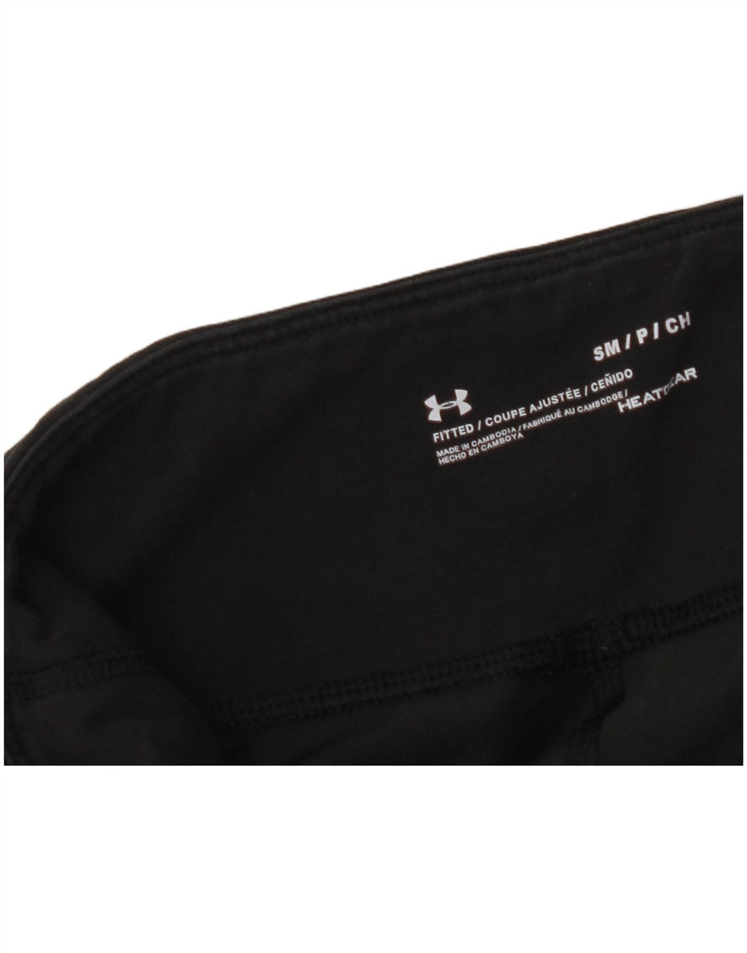 UNDER ARMOUR Ženske Heat Gear Graphic Leggings UK 10 Male crne