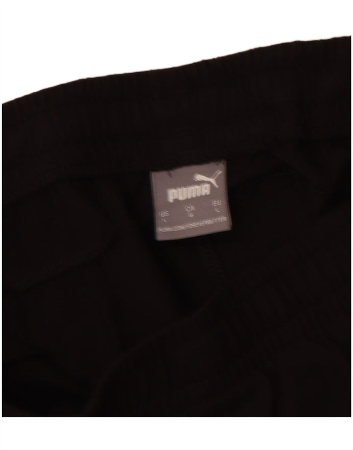 PUMA muške kratke sportske hlače s grafičkim motivima, velike crne