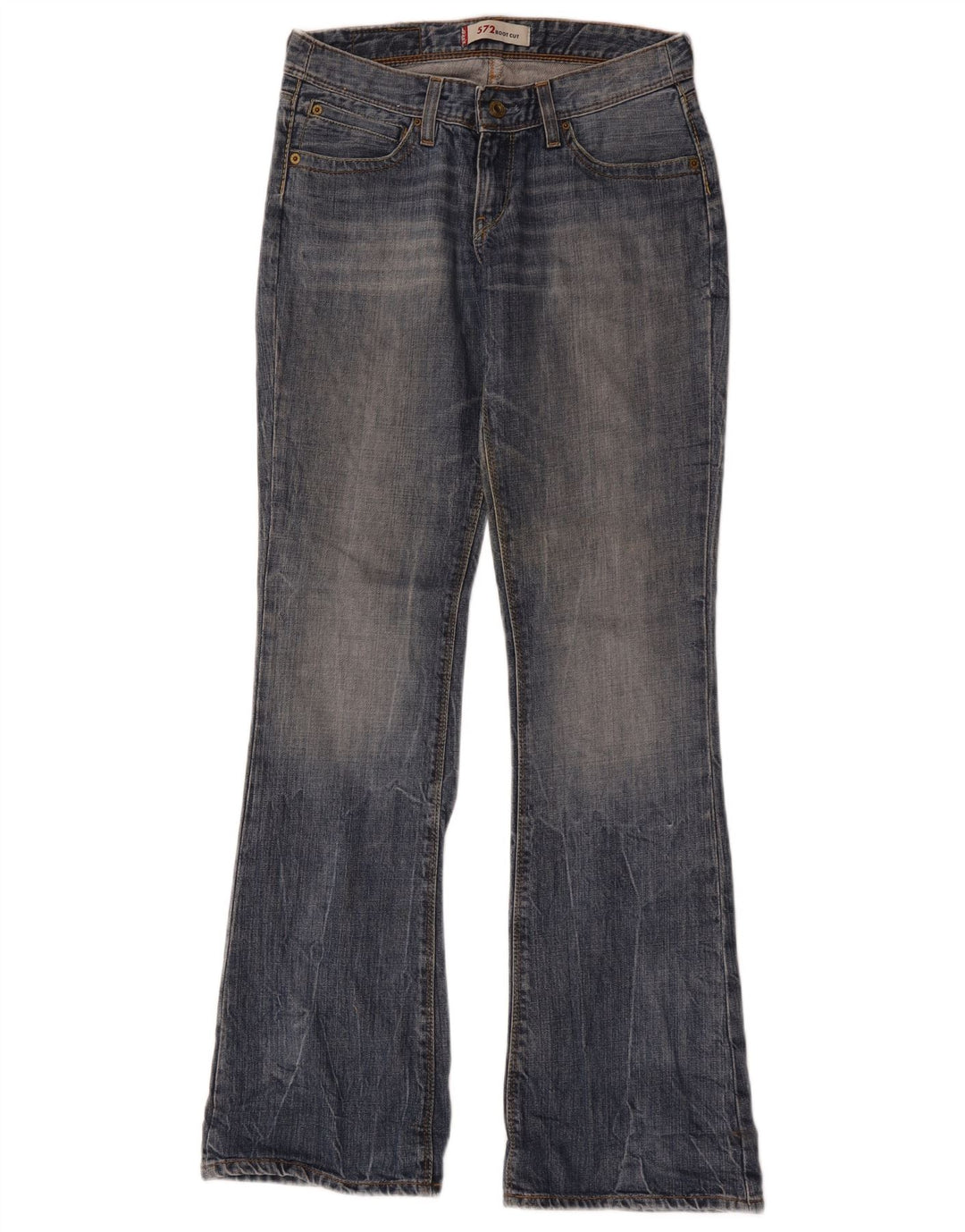 Levi's ženske 572 Bootcut traperice W28 L34 plavi pamuk