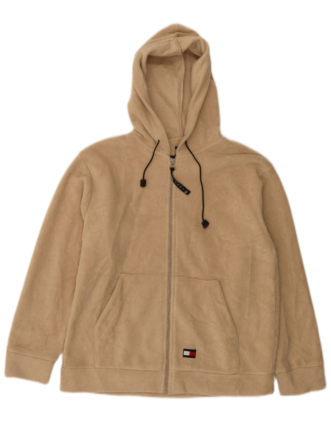 Tommy Hilfiger ženska jakna od flisa s kapuljačom UK 18 XL bež poliester