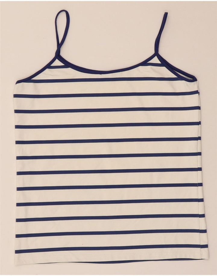 Zara ženski Cami Top UK 14 velike bijele pruge