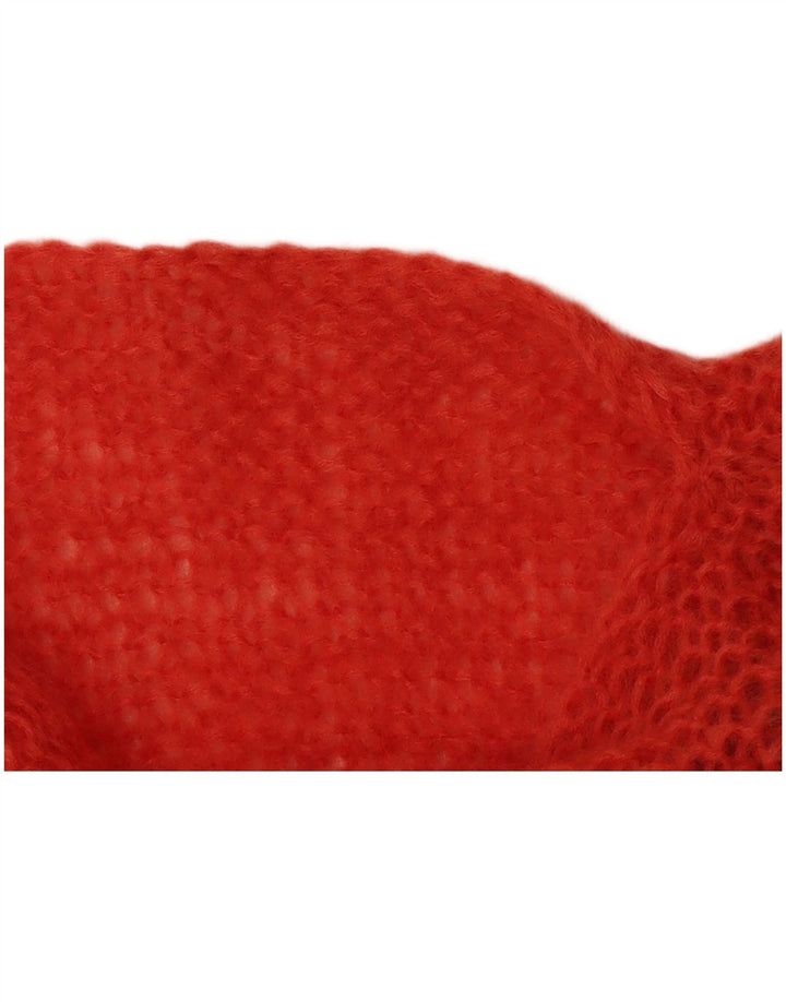 VINTAGE ženska majica bez rukava UK 1 Srednje narančasta