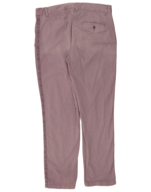 Marks & Spencer ženske ravne chino hlače UK 14 Large W34 L30 Ljubičasta