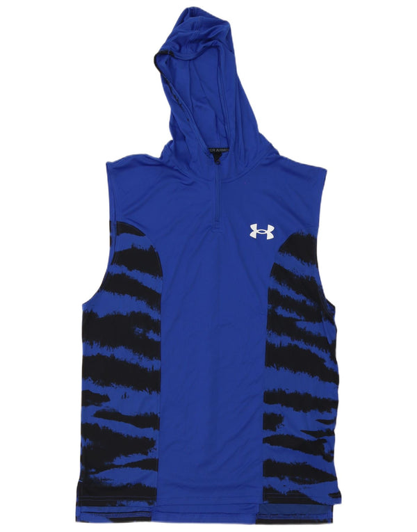 Under Armour muški grafički prsluk s kapuljačom, veliki plavi poliester s printom životinja